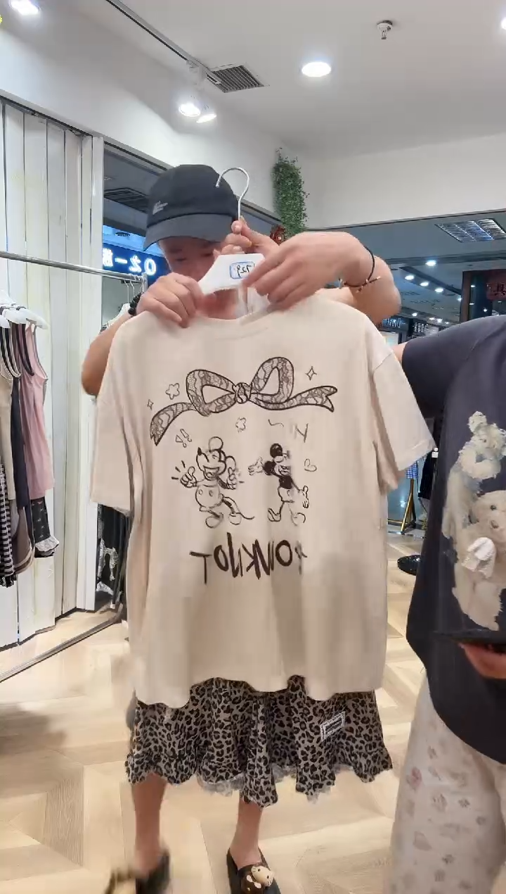 棉豹纹短裤套装160斤以下