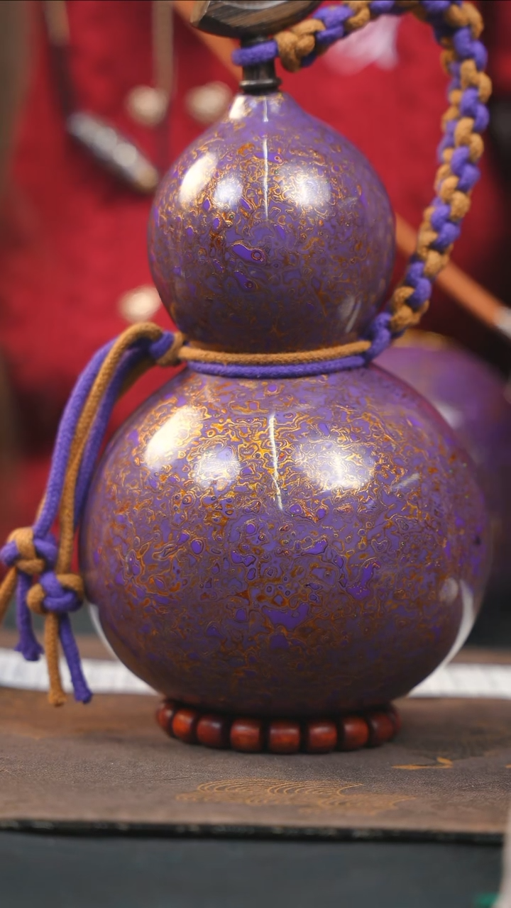 【闪购商品】WA216漆艺酒葫芦不包手串及旋转底座