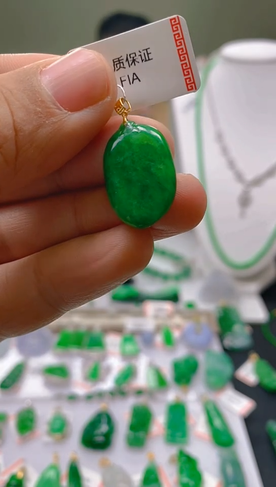 【闪购商品】翡翠颈饰18K金镶嵌新号开播，全场乱卖