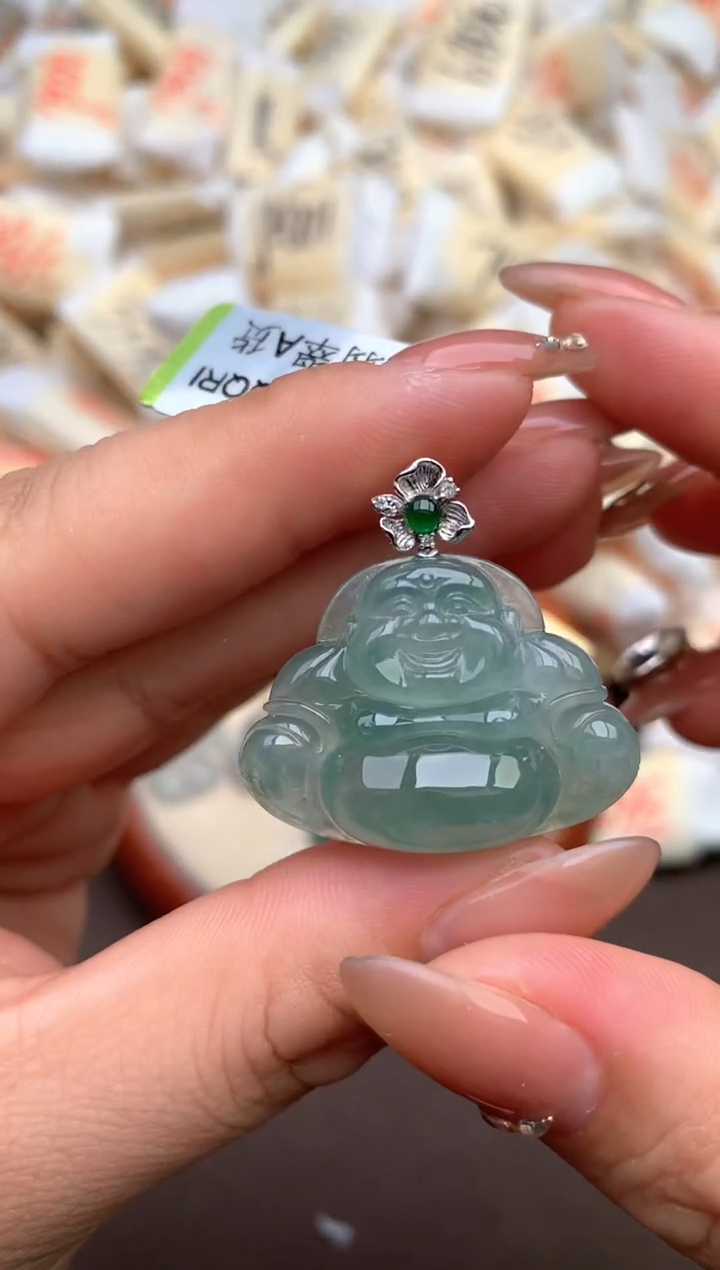 【闪购商品】翡翠颈饰18K金镶嵌—