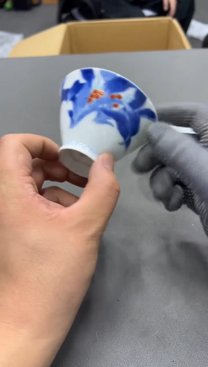 陶瓷雅**物工艺品小四孤品收藏2个