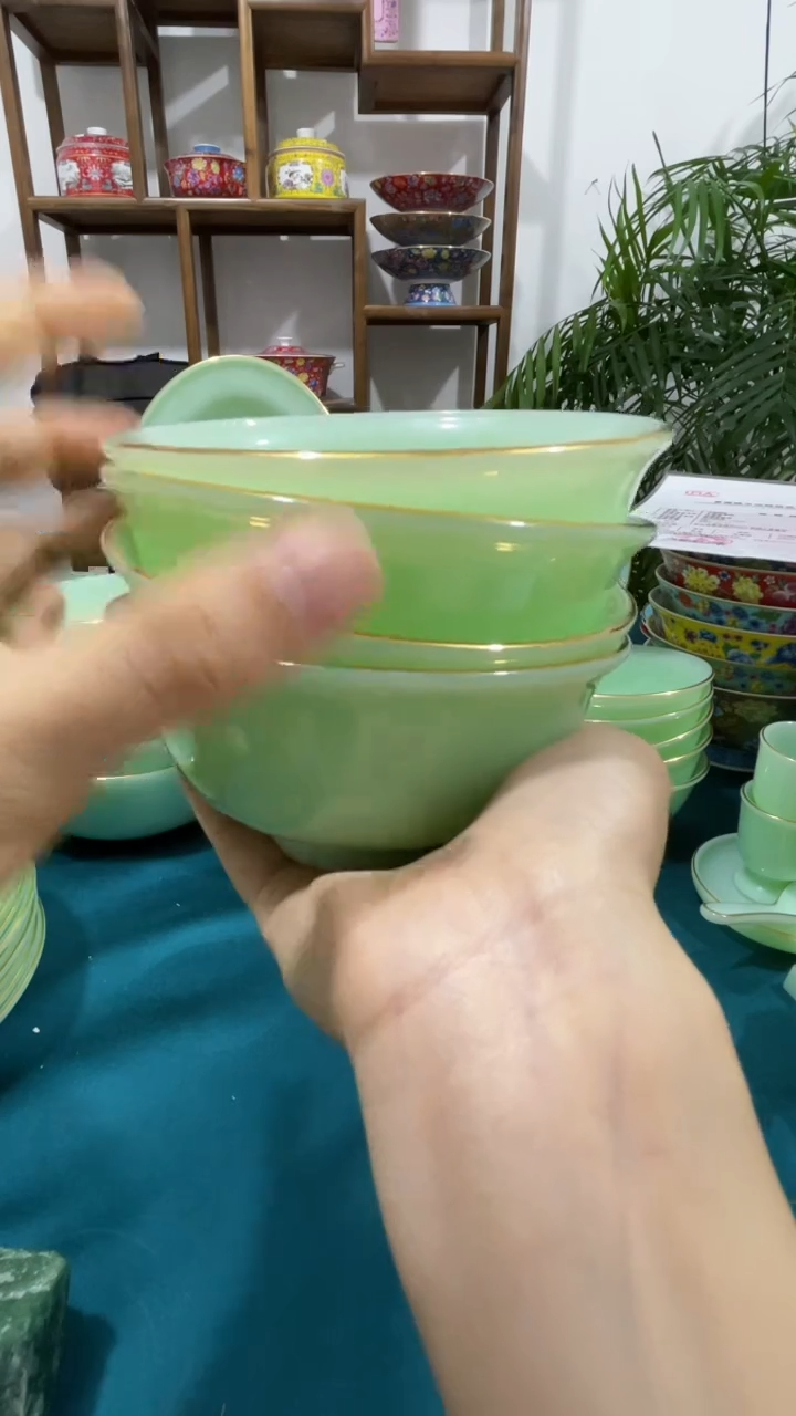 · 4.5英寸玉瓷碗4个口径11.5厘米 