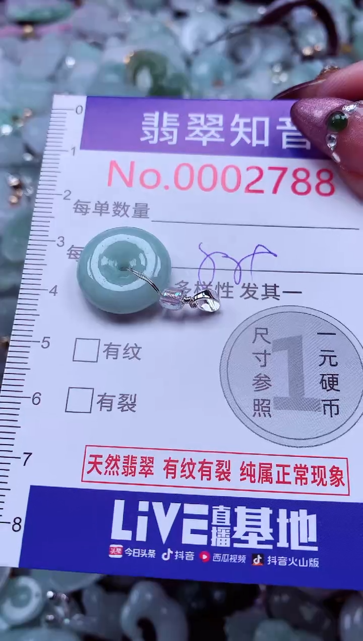 吊坠(不含链)未镶嵌翡翠2788