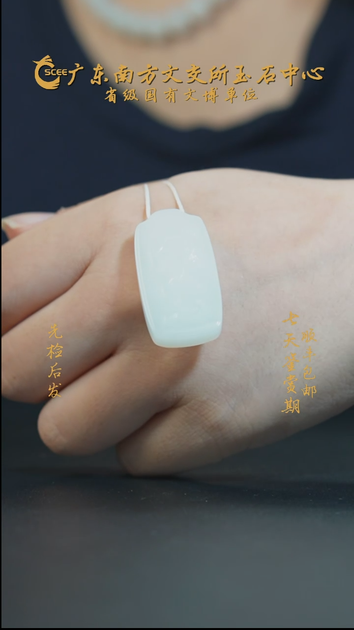 吊坠(不含链)未镶嵌和田玉白玉龙牌HG00925