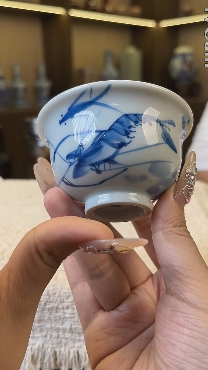 瓷片景德镇毛仔柴窑杯