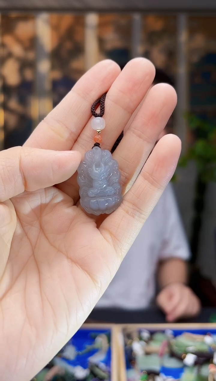 和田玉未镶嵌挂件拍一发一