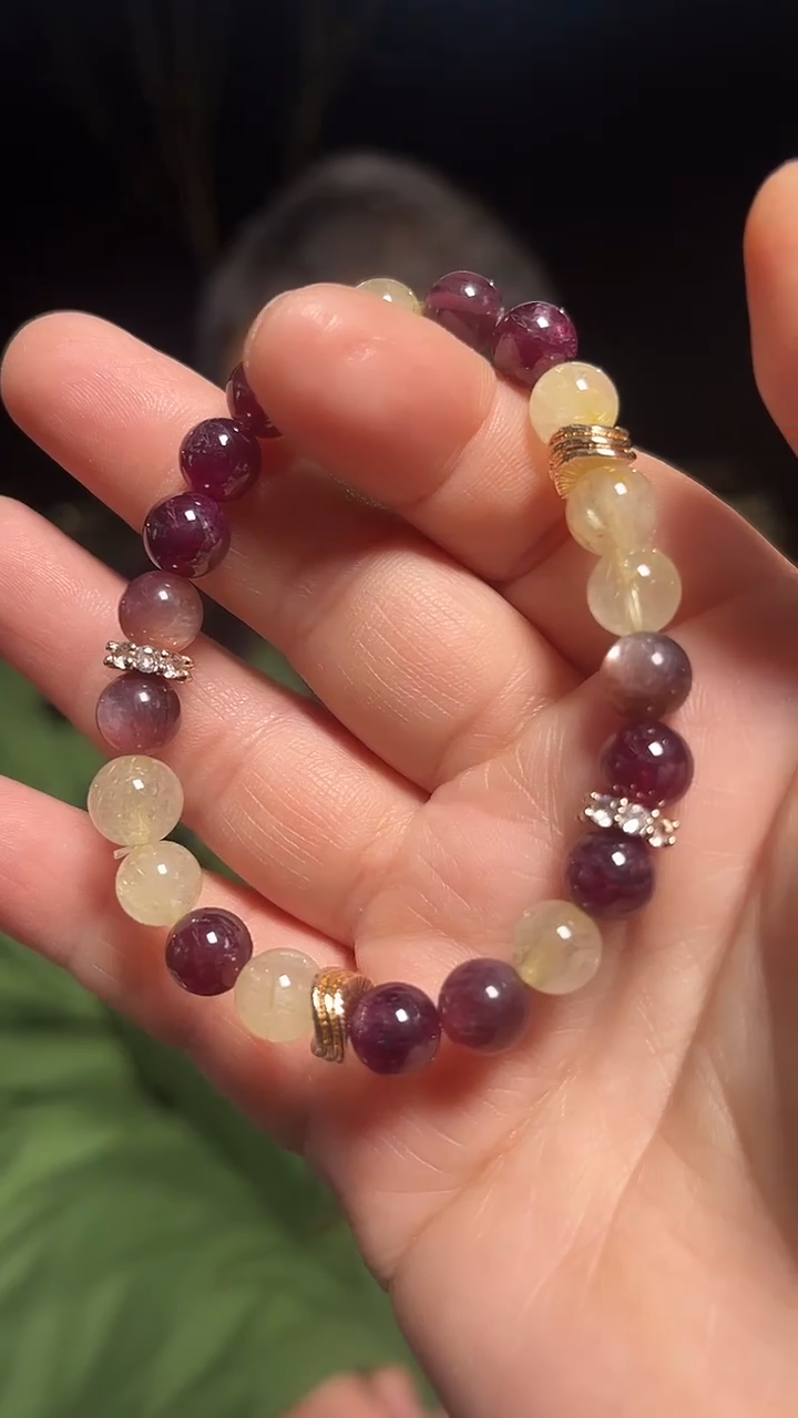 【闪购商品】紫晶手链未镶嵌天然DIY手串多样性发一8mm