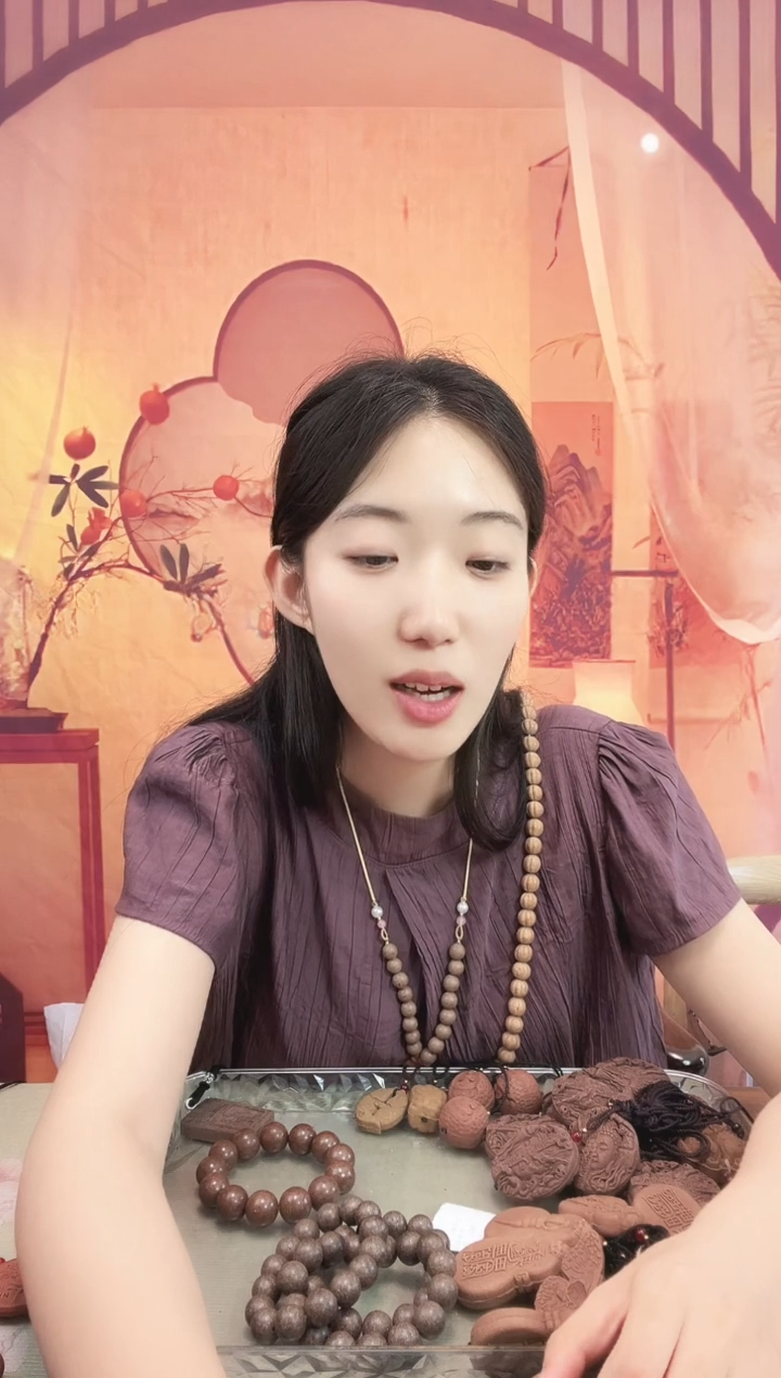 核桃手串/手链【小艺专属】红麝瑕疵单珠链