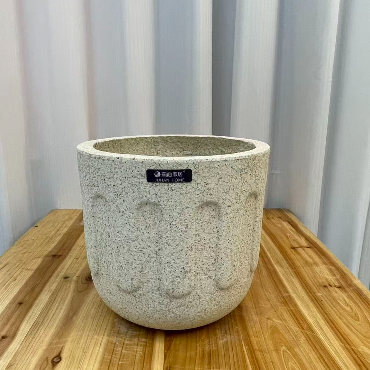 高端款镁泥花盆黑金刚黑珍珠高山欧式简约轻奢办公室落地透气盆器