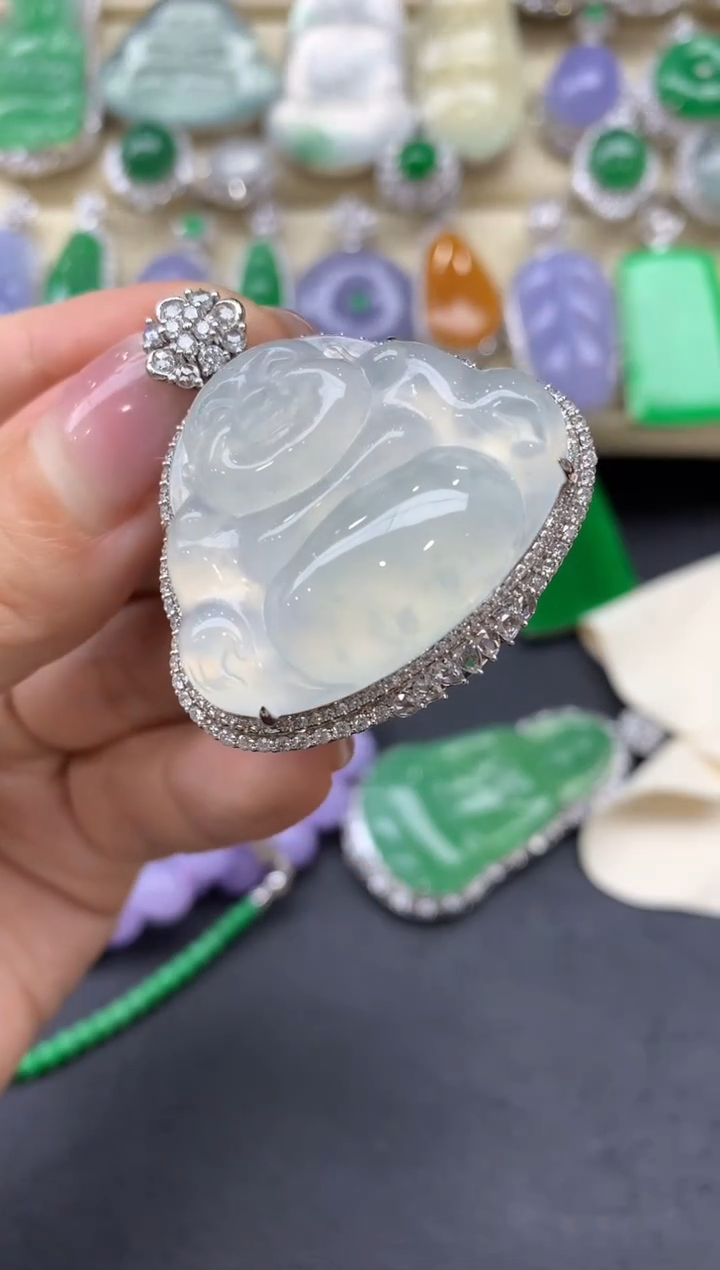 【闪购商品】翡翠颈饰18K金镶嵌486-中国好珍宝