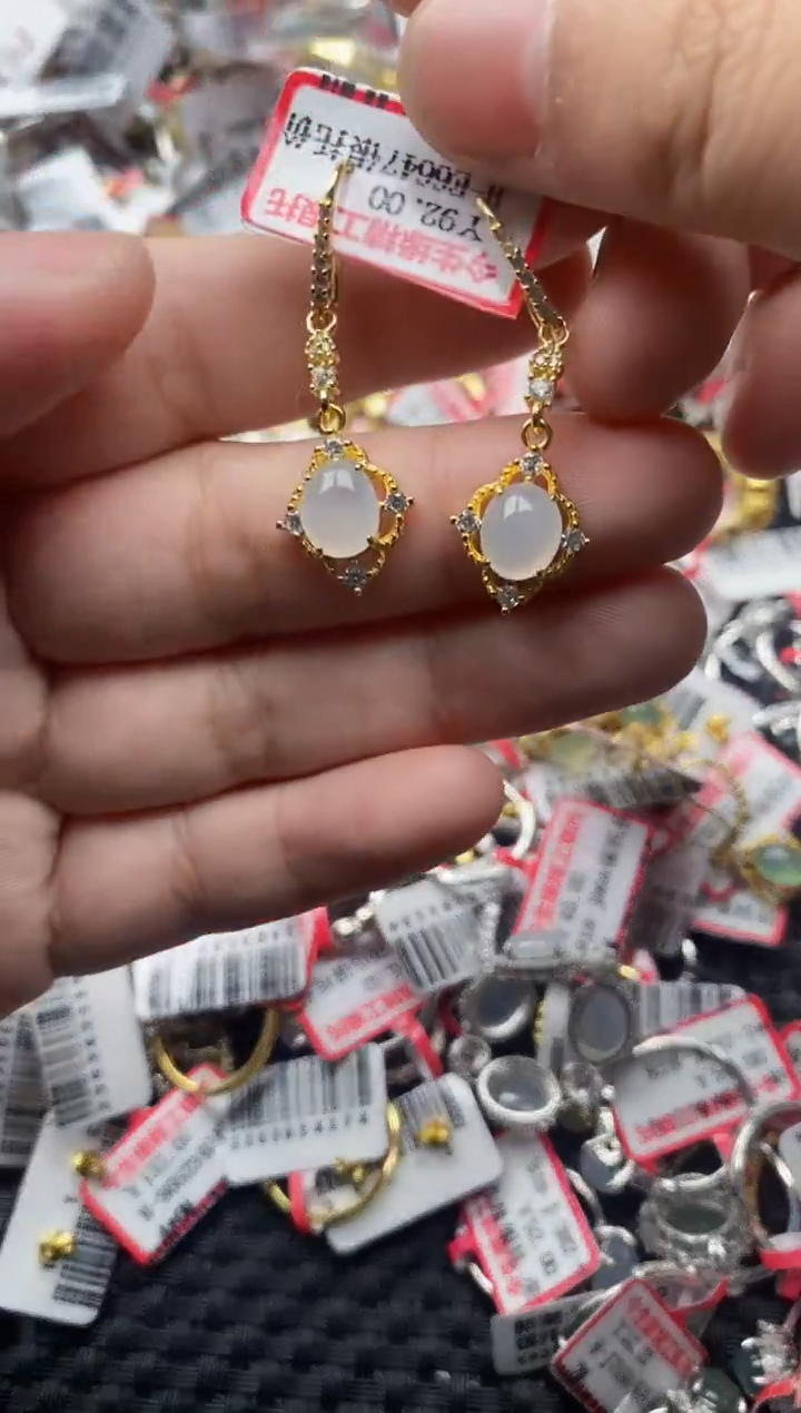 【闪购商品】翡翠戒指银S925镶嵌44444---5