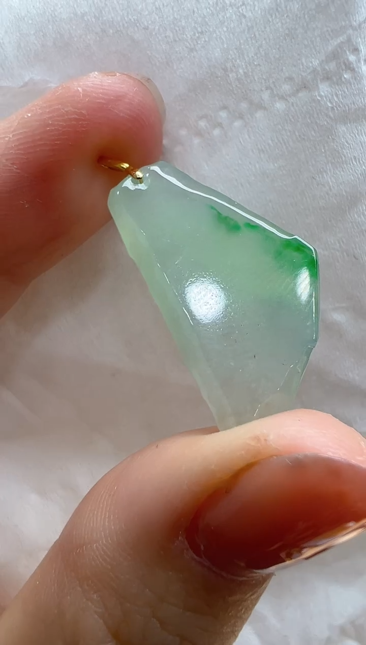 【闪购商品】翡翠吊坠(不含链)18K金镶嵌多样性发货拍一发一