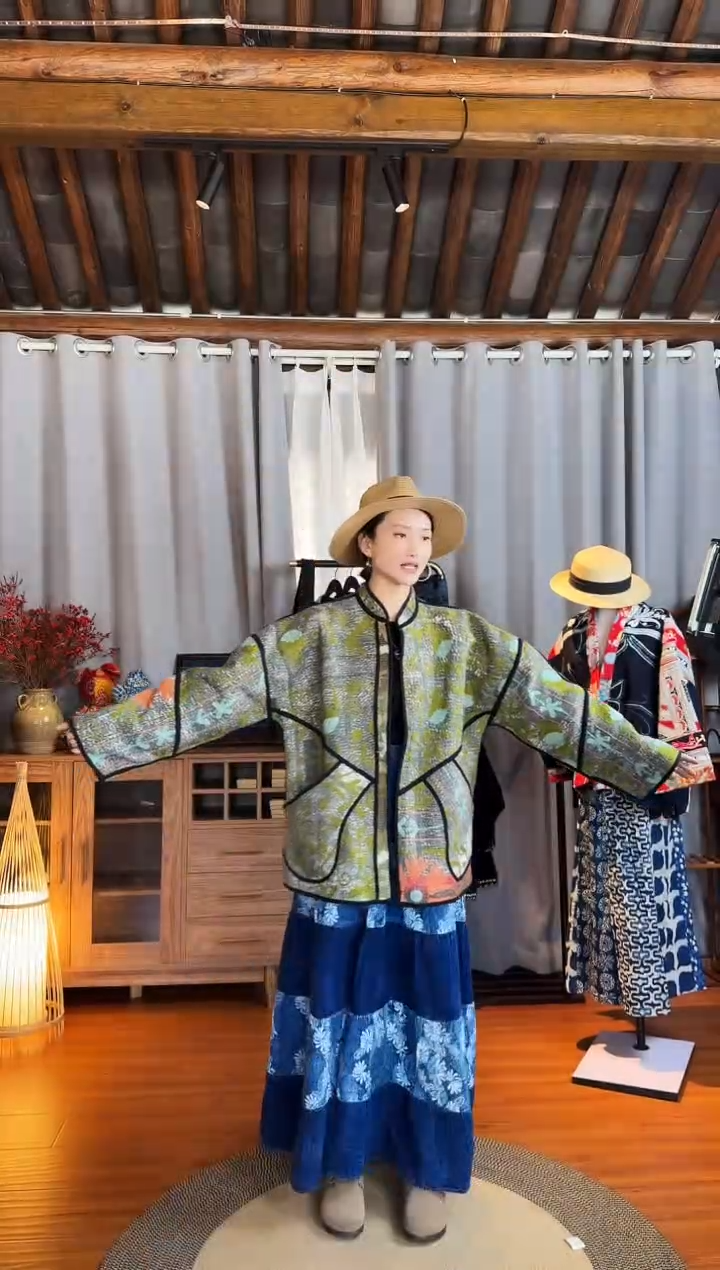 【闪购商品】设计师款古布开衫外套