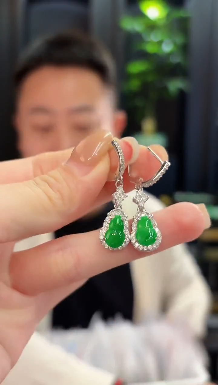 未镶嵌翡翠耳饰 缅甸A货/支持复检/一件