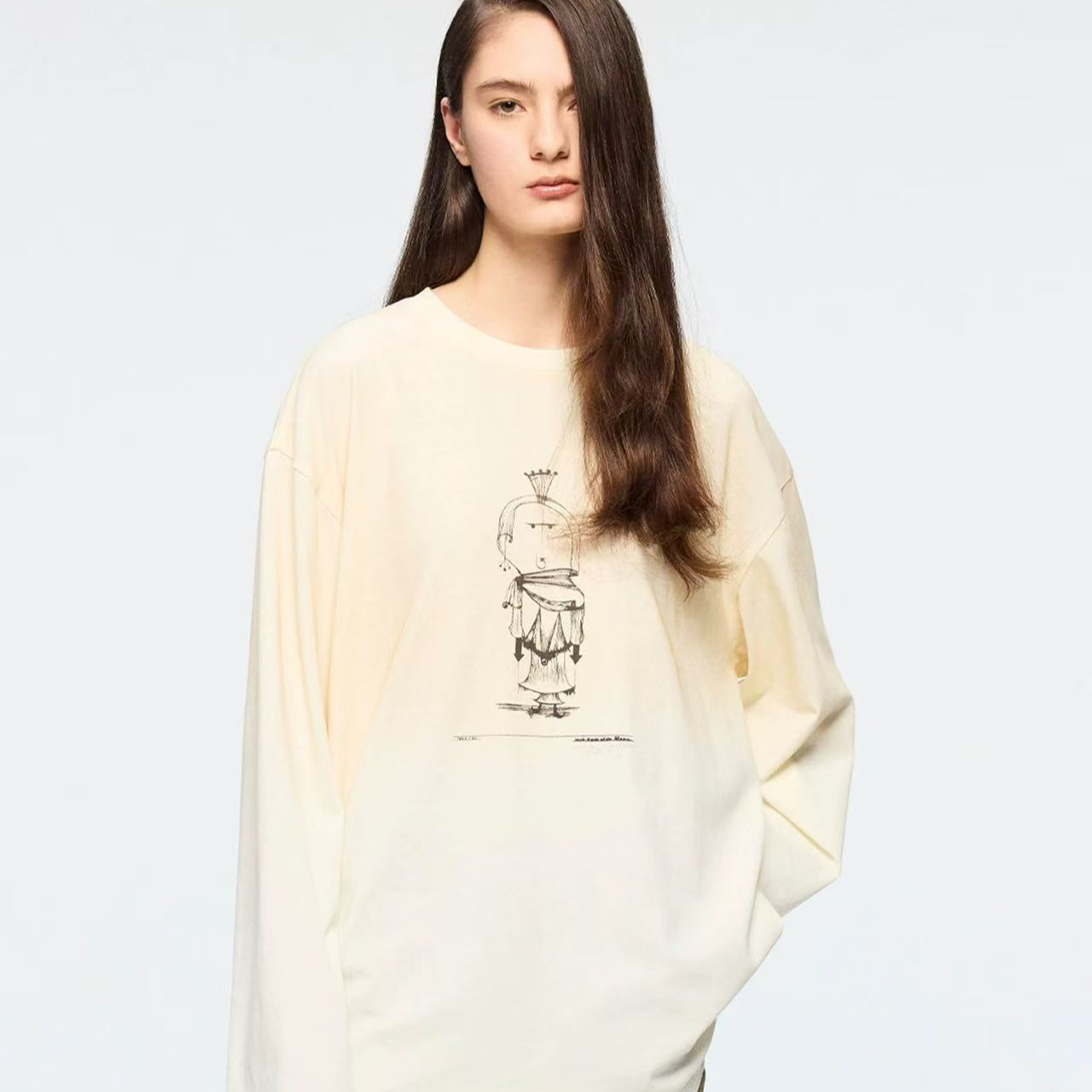 UOOYAA/乌丫| 蓬皮杜中心胶囊系列长袖T恤1399