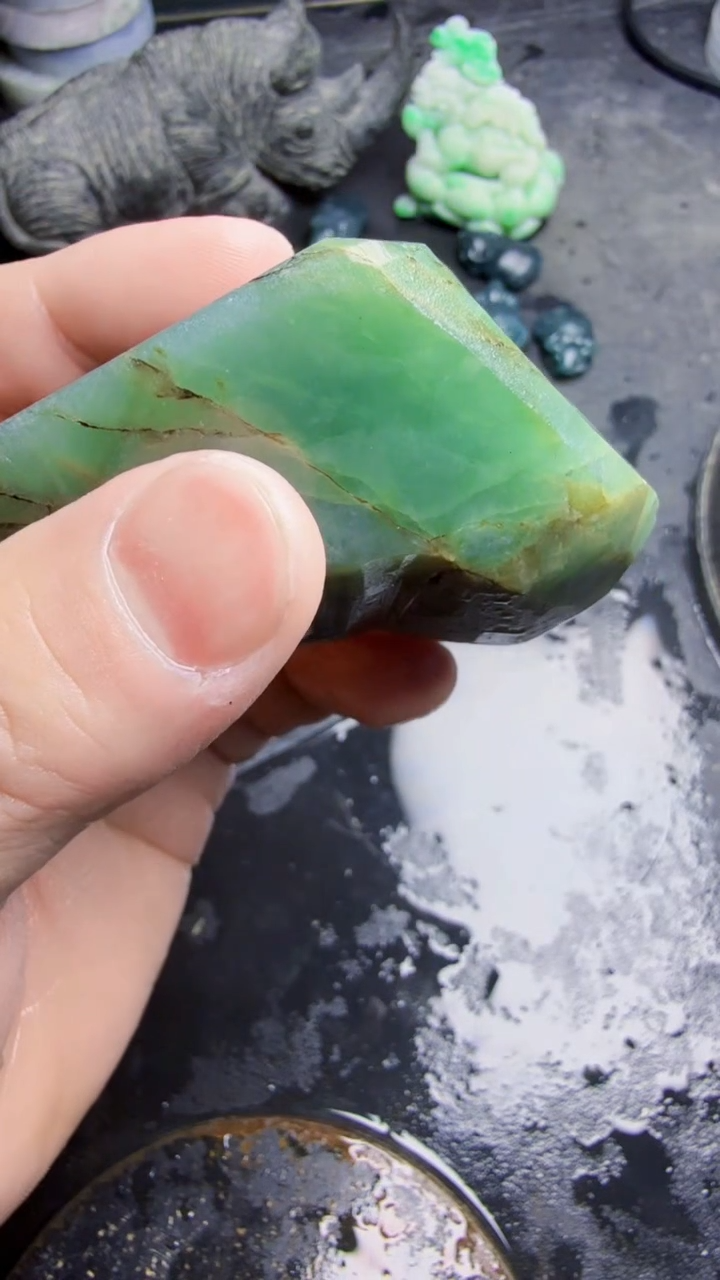 未镶嵌挂件翡翠鱼*天然翡翠175