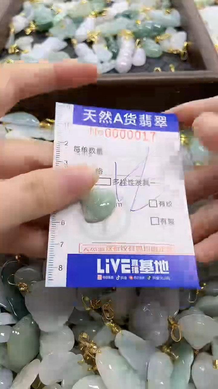 颈饰未镶嵌翡翠天然A货翡翠