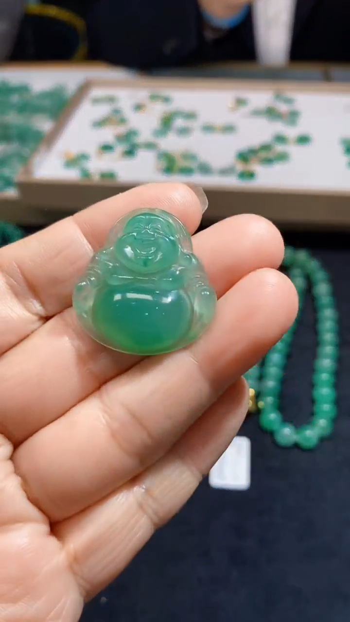 【闪购商品】石英质玉颈饰未镶嵌天然A货非洲翠