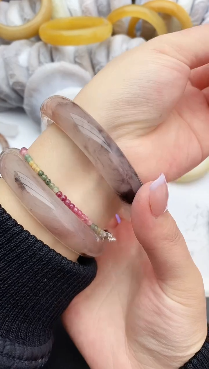 石英质玉未镶嵌手镯41+59/60