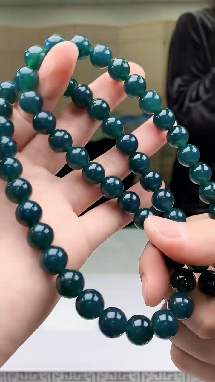 【闪购商品】定制翡翠未镶嵌4829bb-毛货珠链49