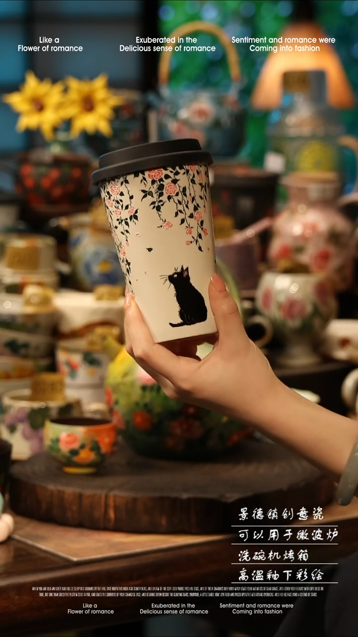 陶瓷景德镇高温釉下彩手工手绘款式@A0780@