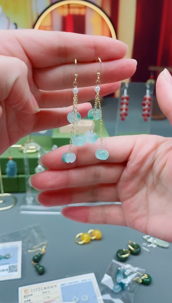 未镶嵌翡翠耳饰712