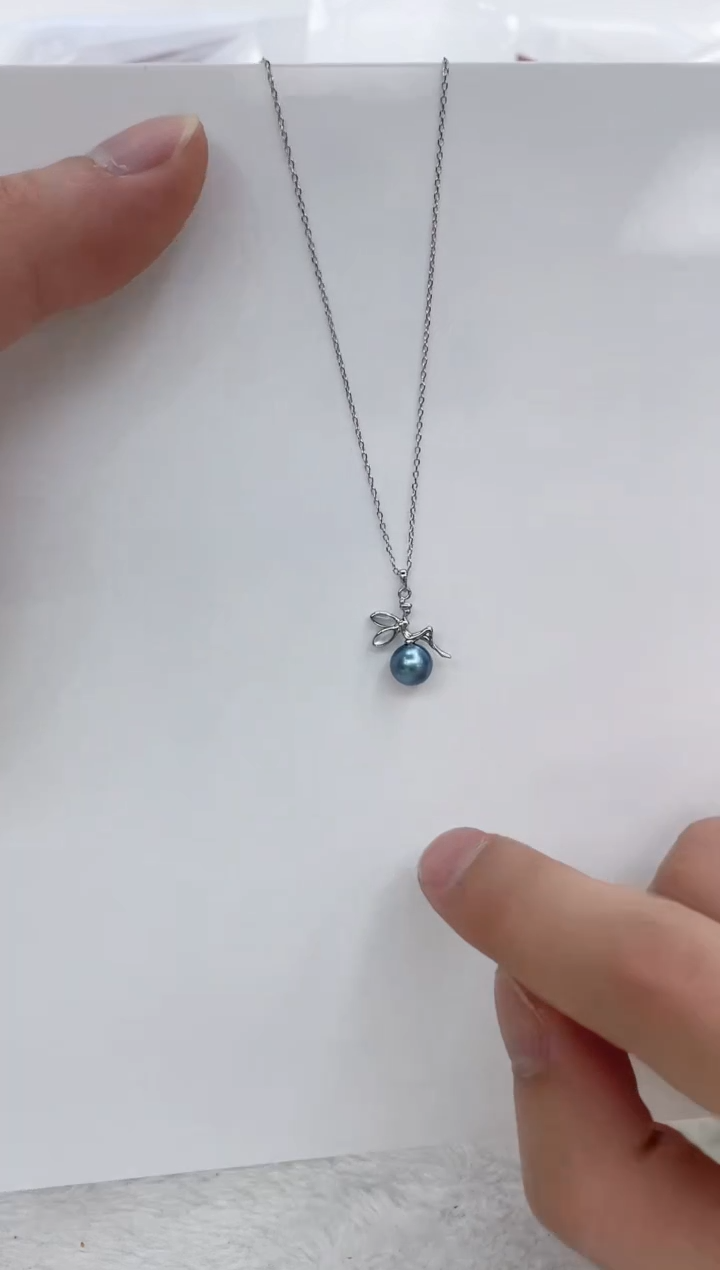 【闪购商品】海水珍珠颈饰银S925镶嵌海水珍珠项链