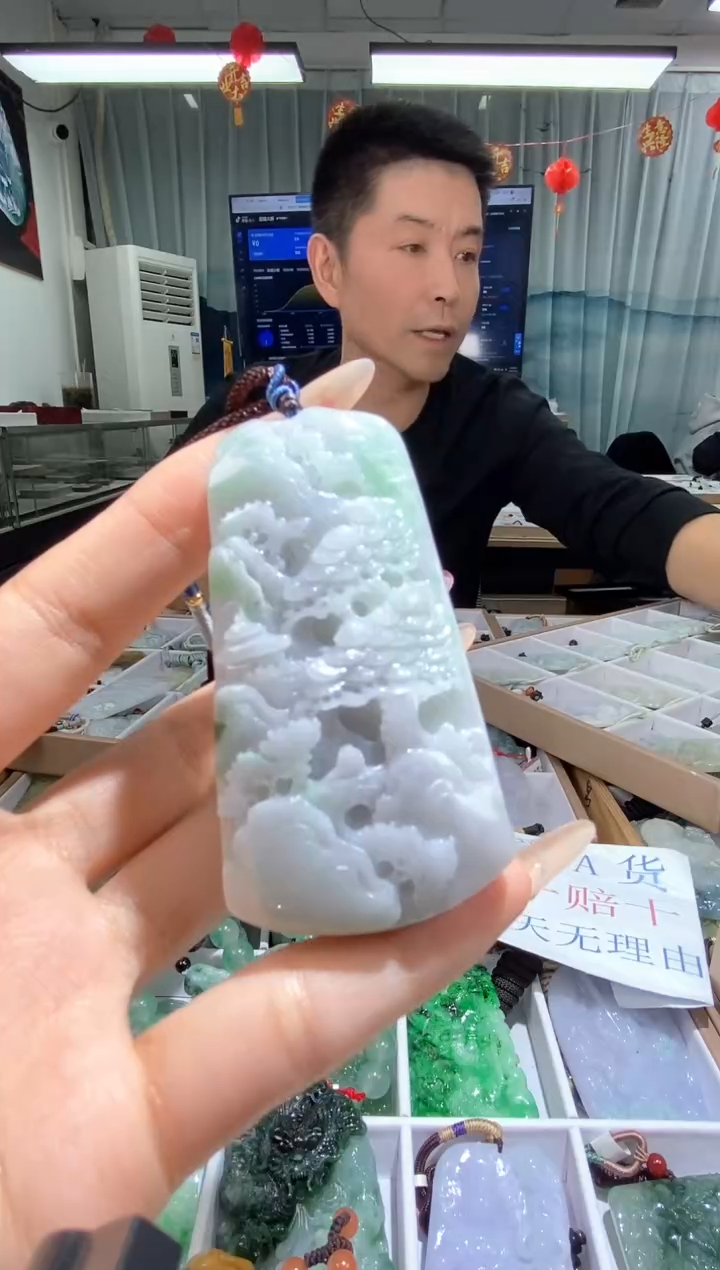 【闪购商品】翡翠颈饰未镶嵌天然缅甸翡翠A货未镶嵌