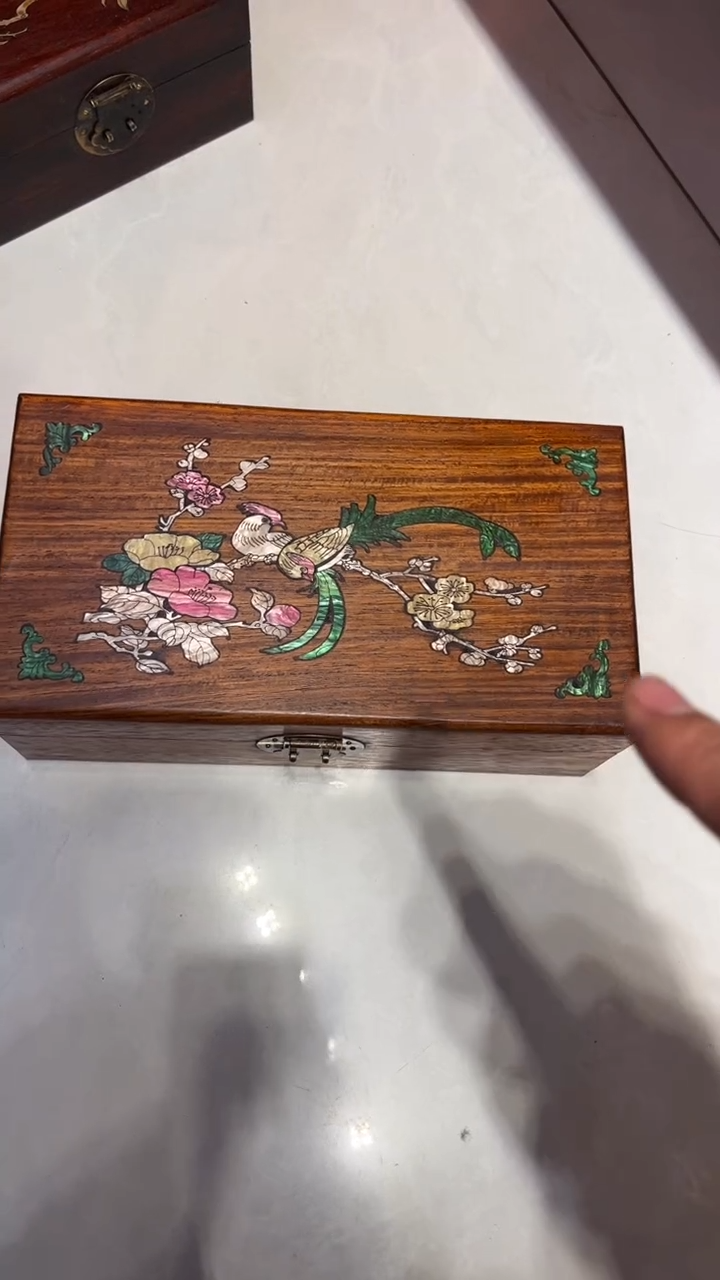 【闪购商品】木鸟踏花枝 首饰盒