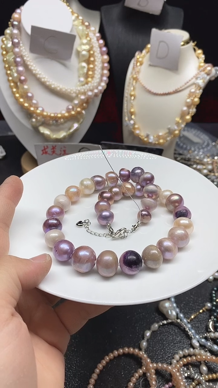 淡水珍珠未镶嵌颈饰多人