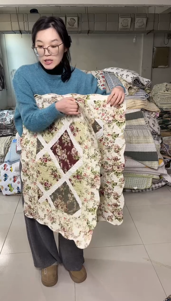 棉50*70花边枕套