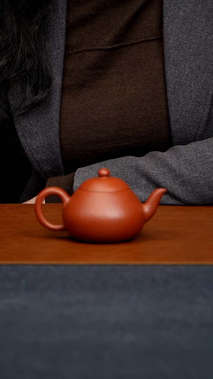 【闪购商品】朱泥茶壶梨形壶原矿零添加小煤窑生砂朱泥130毫升