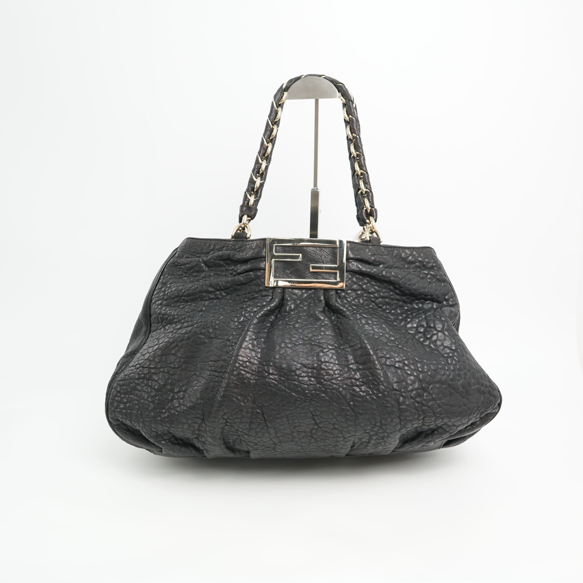95新 FENDI/芬迪 芬迪手提包黑金/DS018412