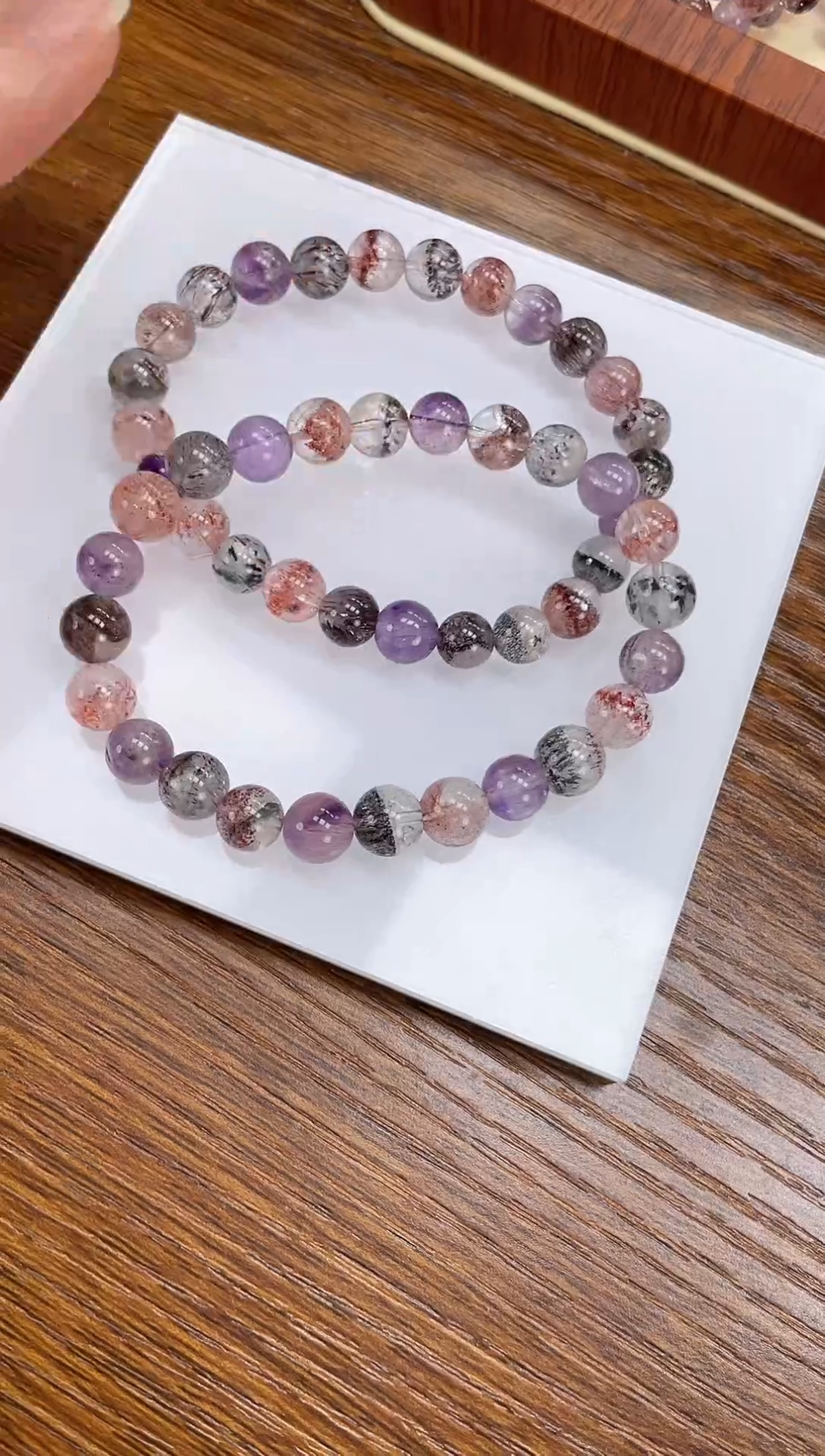 【闪购商品】水晶手链未镶嵌天然超七7mm多样性发一