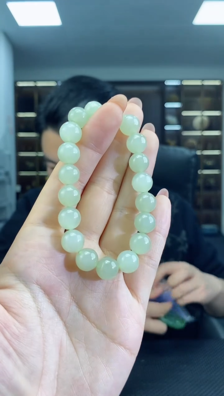 【闪购商品】和田玉手串未镶嵌卡10清货1