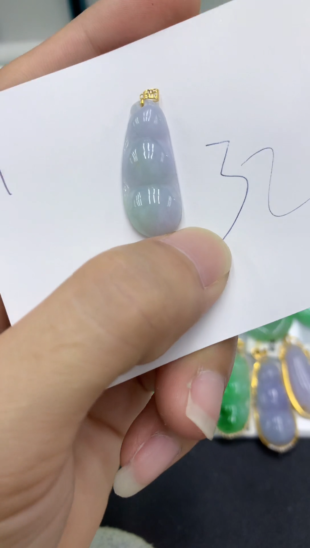 【闪购商品】翡翠颈饰18K金镶嵌翡翠