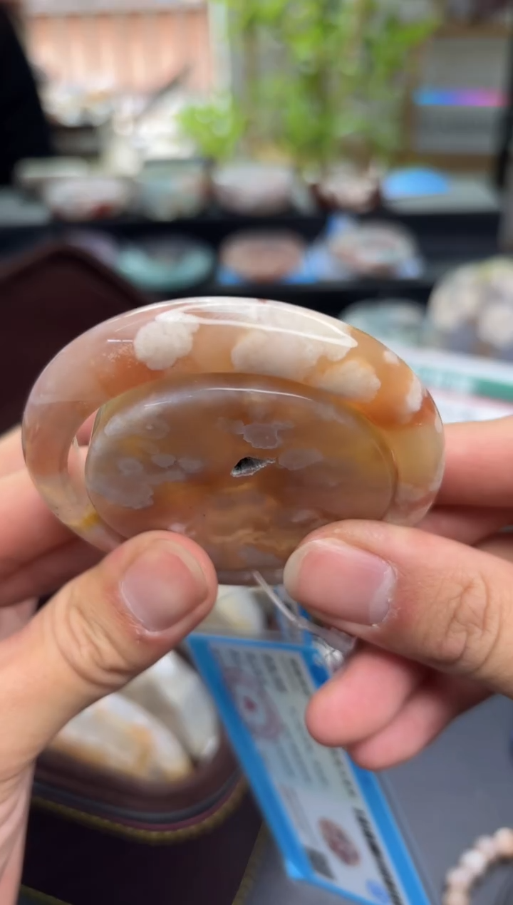 【闪购商品】石英质玉手镯未镶嵌C590(55圈赠送镯心)