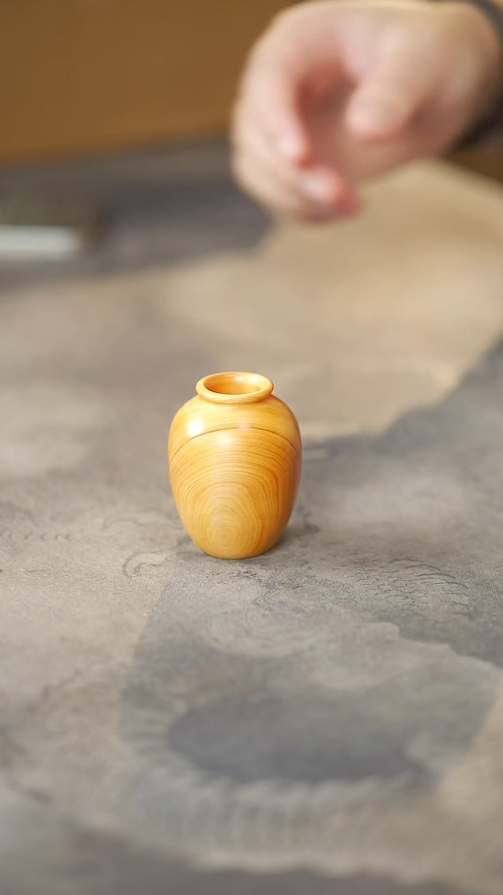 柏木（崖柏）413号陈化太行料小花器