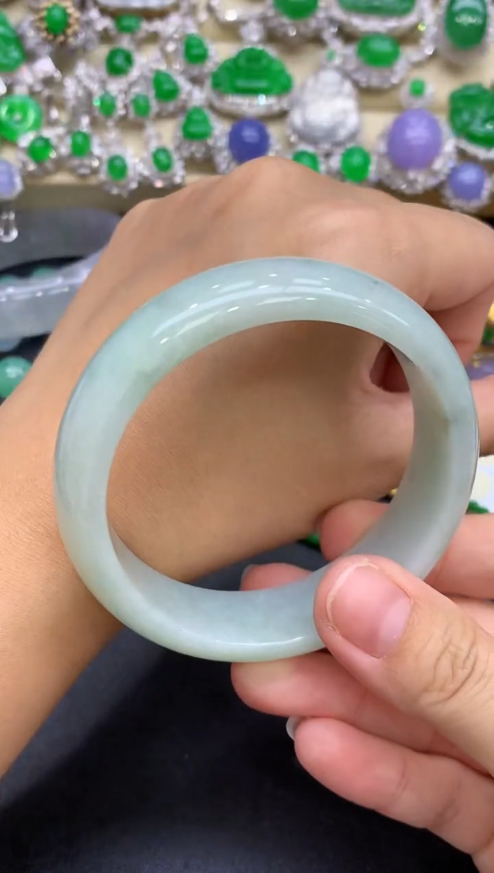 未镶嵌手镯翡翠335-中国好珍宝