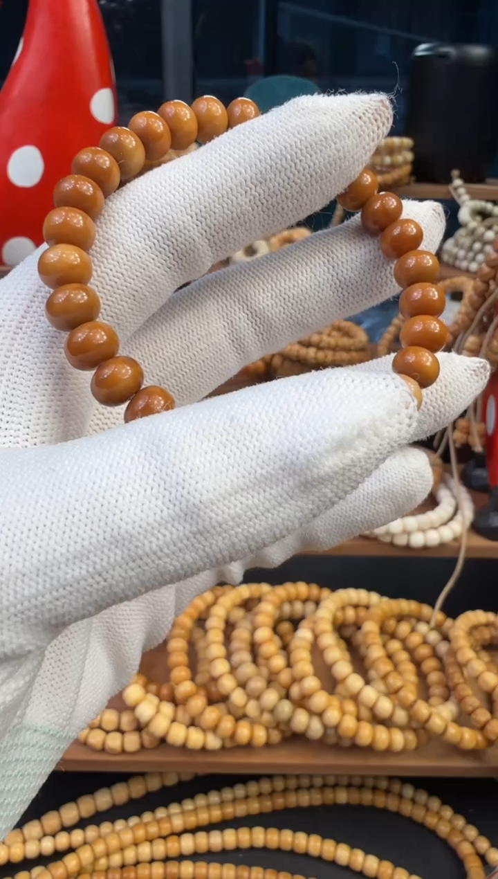 【闪购商品】菩提根/象牙果手串龙脊菩提单圈算盘珠老料8.6