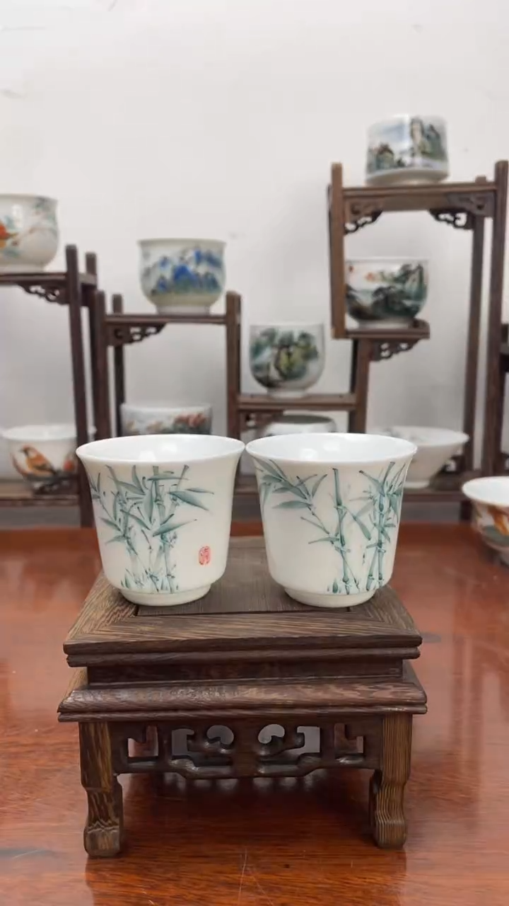 【闪购商品】01釉下五彩高温手绘  主人杯