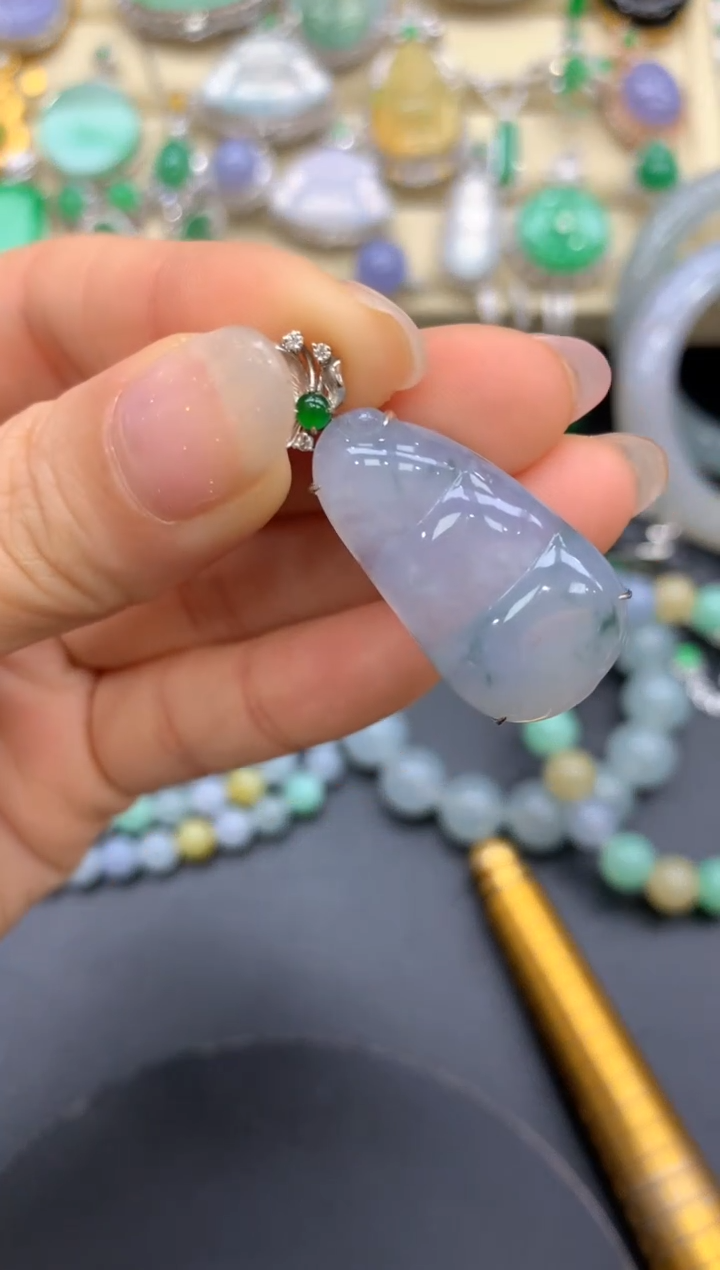 【闪购商品】翡翠颈饰18K金镶嵌267-中国好珍宝