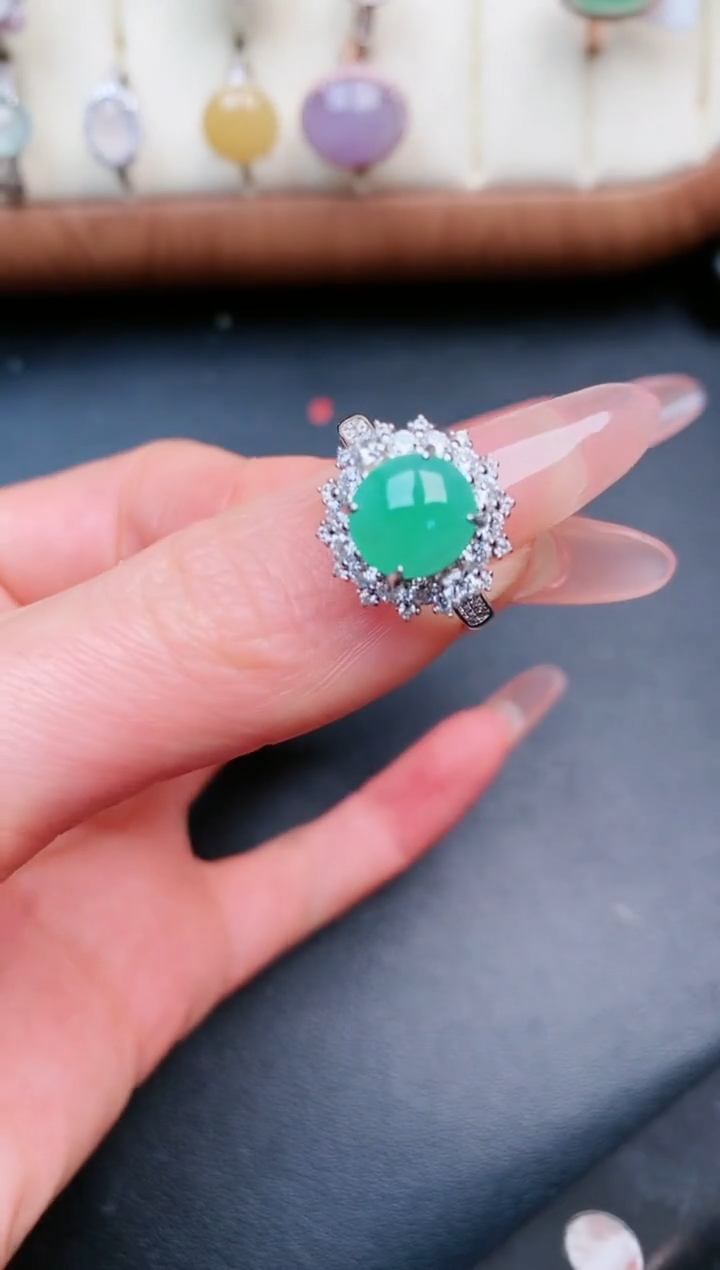 【闪购商品】翡翠戒指银S925镶嵌.....