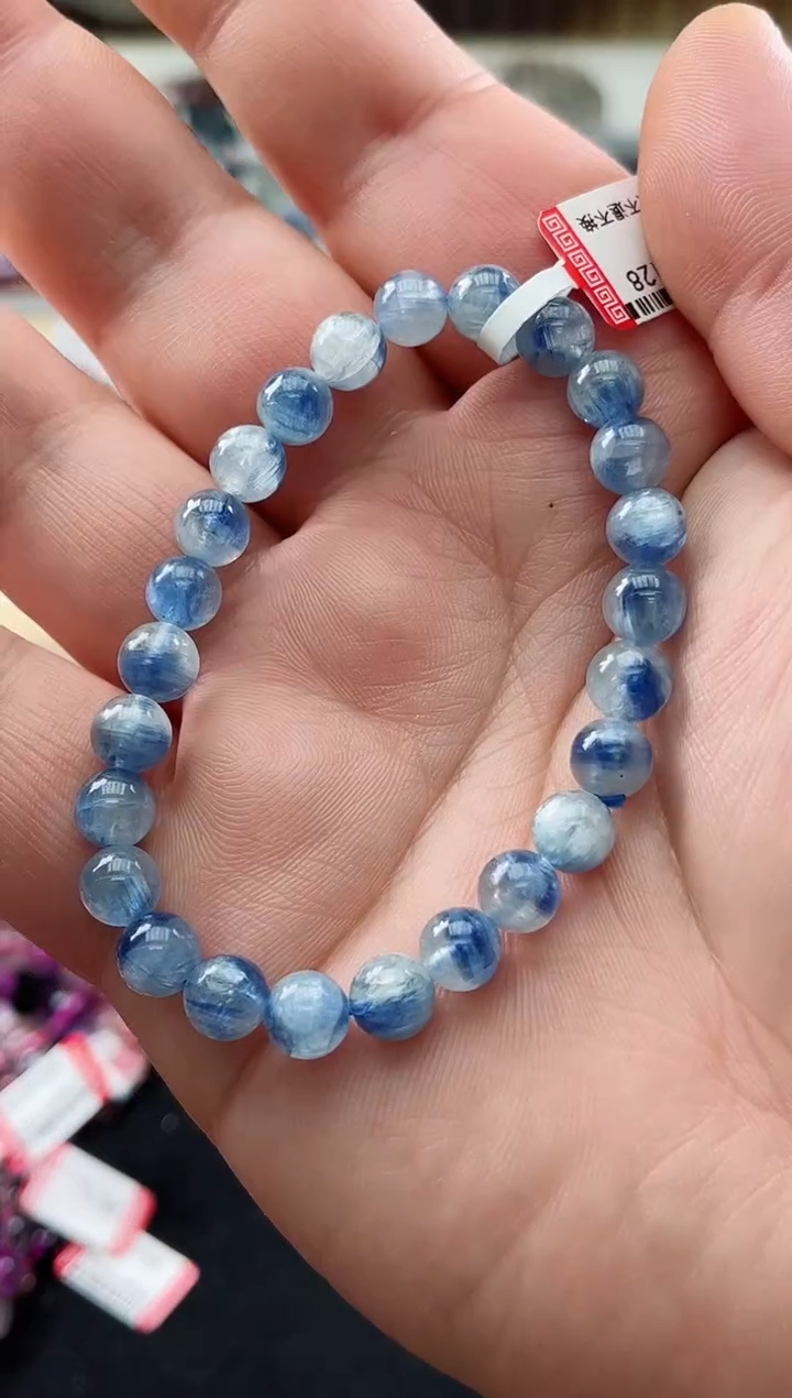 【闪购商品】蓝晶石手串未镶嵌天铭35