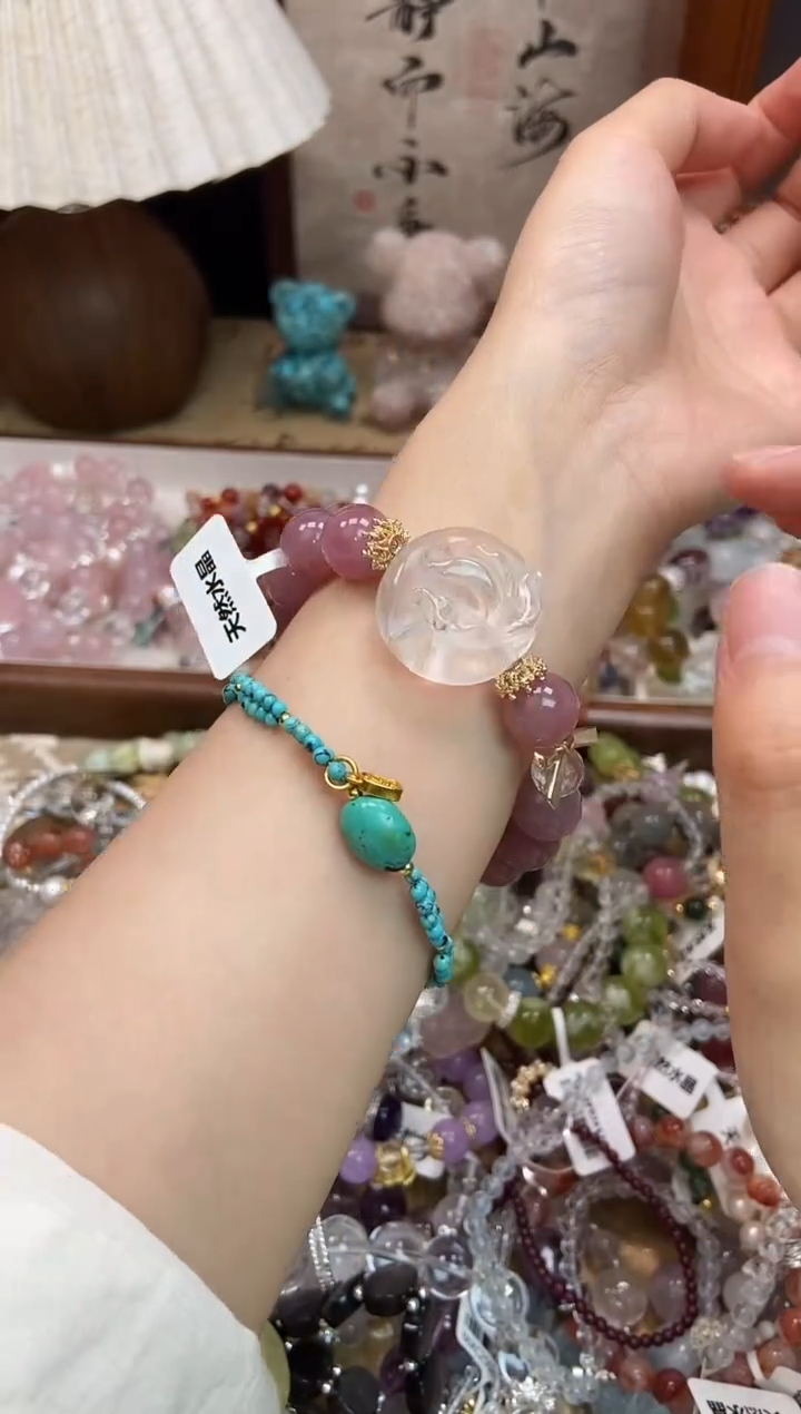 水晶手链未镶嵌124手串