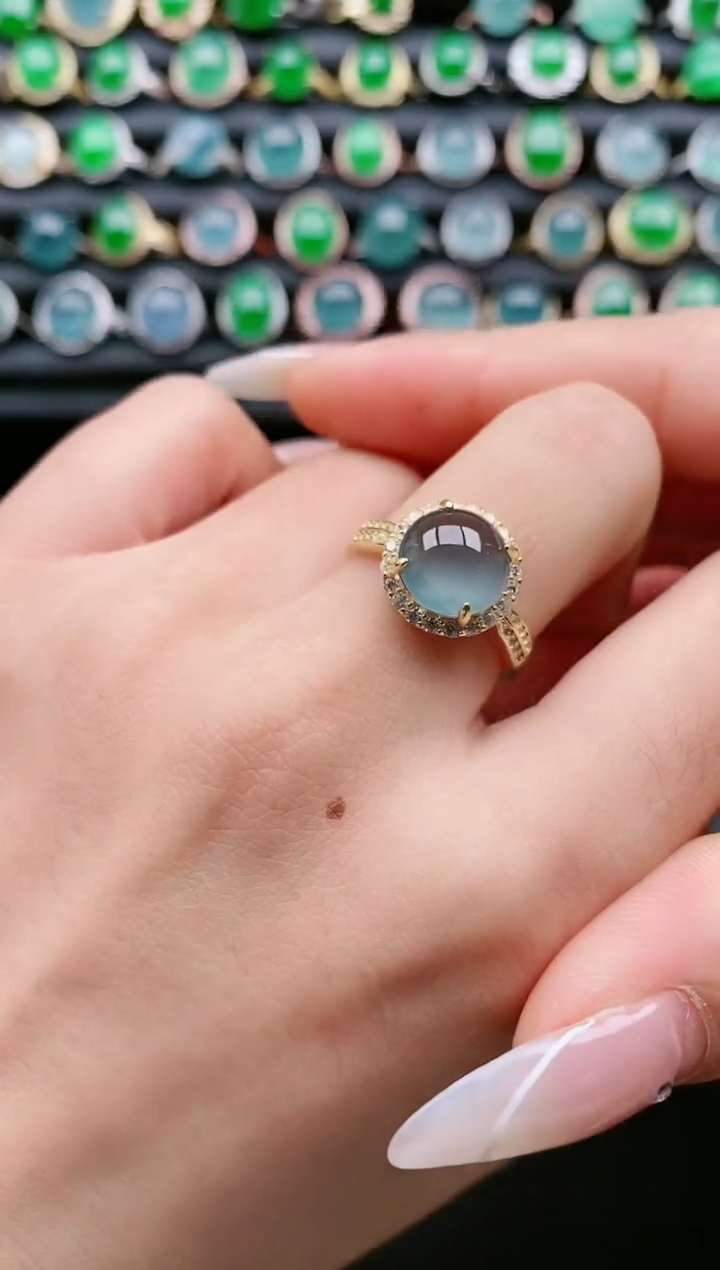 【闪购商品】翡翠戒指银S925镶嵌11111111