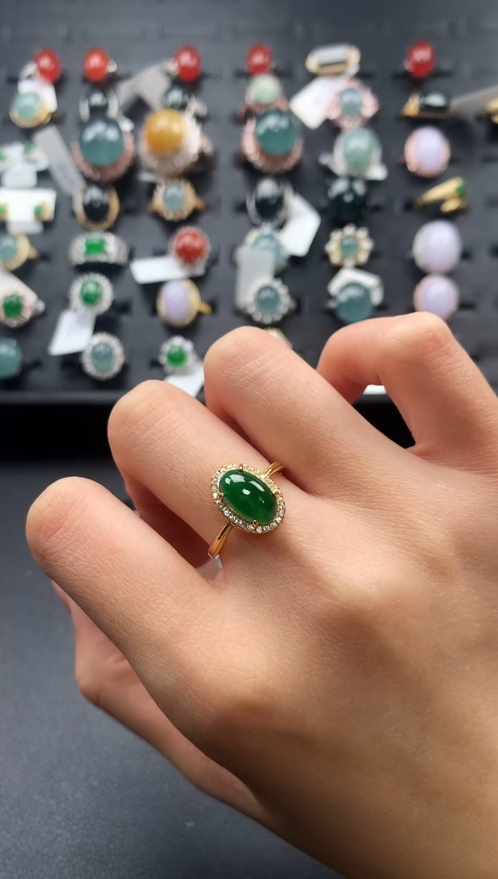 【闪购商品】翡翠戒指未镶嵌365436547654754