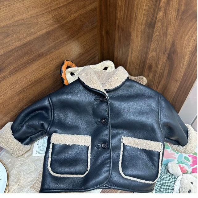 【新疆包邮】新款口袋皮衣外套G414