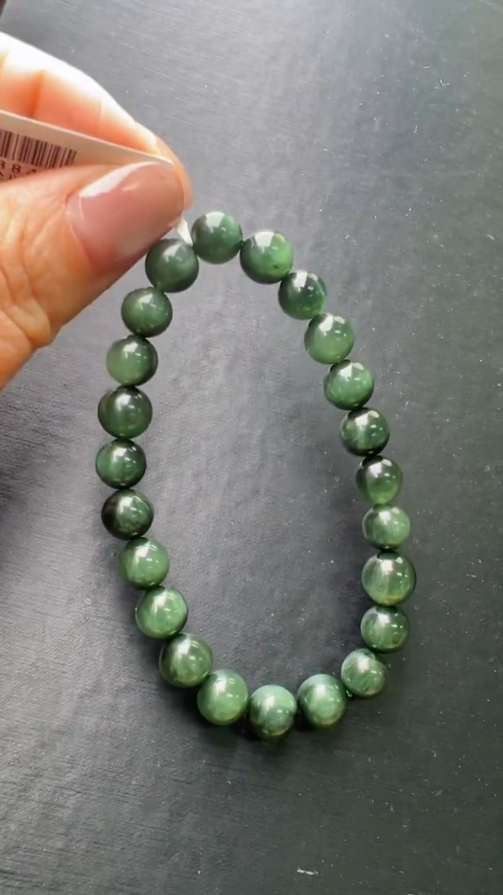 【闪购商品】水晶手串未镶嵌绿发晶手串8m+ JP38488