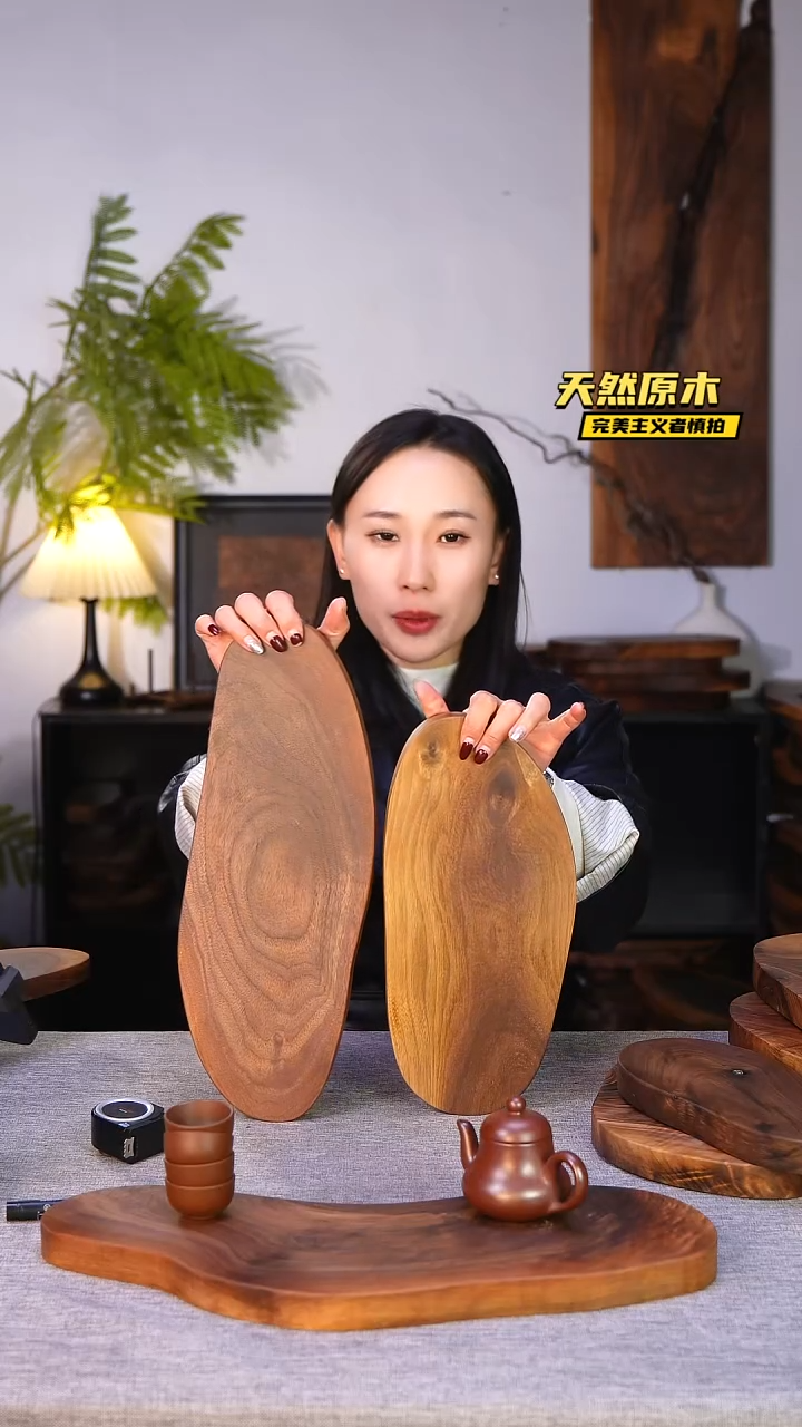 木北美黑胡桃原木.干裂疤结不属于商品质量问题完美主义者慎拍